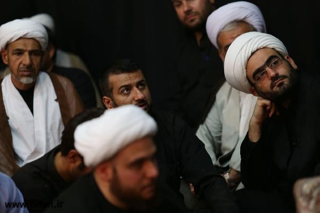 گزارش تصویری/ مراسم شهادت حضرت جواد الائمه با سخنرانی استاد انصاریان در بیت حضرت آیت الله وحید خراسانی 