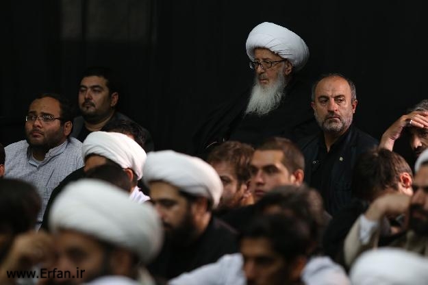 گزارش تصویری/ مراسم شهادت حضرت جواد الائمه با سخنرانی استاد انصاریان در بیت حضرت آیت الله وحید خراسانی 