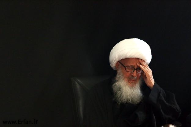 گزارش تصویری/ مراسم شهادت حضرت جواد الائمه با سخنرانی استاد انصاریان در بیت حضرت آیت الله وحید خراسانی 