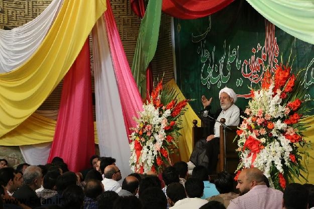 گزارش تصویری/ جشن عید غدیر در مسجد حضرت امیر(ع) با سخنرانی استاد حسین انصاریان