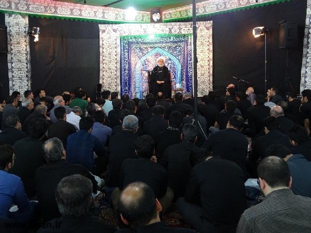 گزارش تصویری / حسینیه صاحب الزمان (عج) با سخنرانی استاد انصاریان/ مراسم شب سوم محرم 