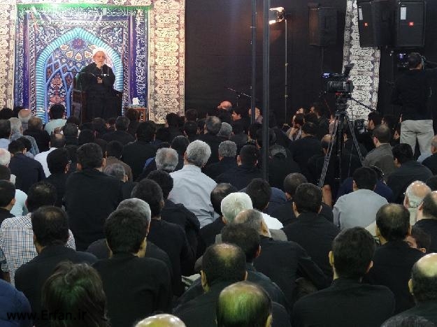 گزارش تصویری / حسینیه صاحب الزمان (عج) با سخنرانی استاد انصاریان/ مراسم شب سوم محرم 