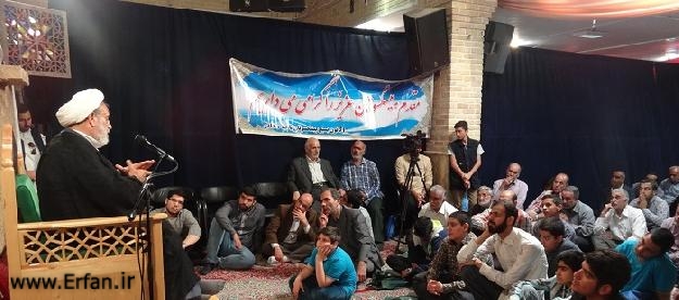 گزارش تصویری/سخنرانی استاد انصاریان در بقعه شیخ طرشتی- تهران