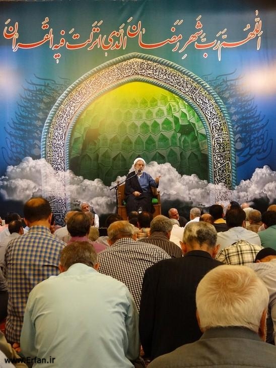 گزارش تصویری/سخنرانی استاد انصاریان در مسجد حضرت امیر (ع) رمضان 1395 