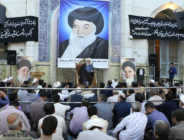 استاد انصاریان:  مرحوم آیت الله العظمی بروجردی (ره) همچون خورشید جهان را روشن کرد + عکس   