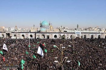 مجالس عزاداری شهادت امام جواد(ع) در حرم مطهر رضوی برگزار شد