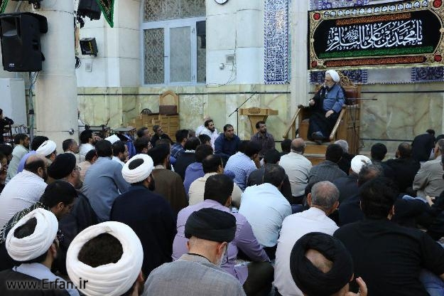 گزارش تصویری/ سخنرانی استاد انصاریان در ایام شهادت امام محمد باقر (ع) / مسجد اعظم قم