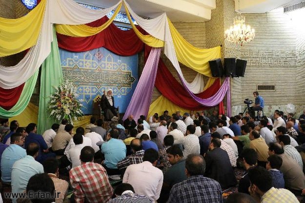 گزارش تصویری/ ویژه برنامه روز عید غدیر در مسجد حضرت امیر(ع) با سخنرانی استاد انصاریان