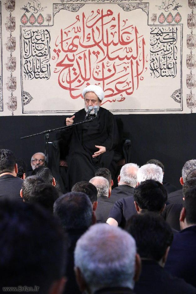 گزارش تصویری/ سخنرانی استاد انصاریان در حسینیه حضرت ابوالفضل(ع) دهه اول محرم 1396