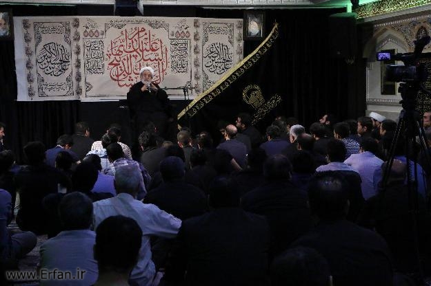 گزارش تصویری/ سخنرانی استاد انصاریان در حسینیه حضرت ابوالفضل(ع) دهه اول محرم 1396