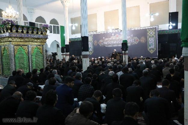 گزارش تصویری/ سخنرانی استاد انصاریان در بقعه شیخ نوایی خوی دهه دوم محرم 1439