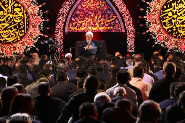 ویژه برنامه سوگواری امام حسین(ع) در حسینیه هدایت + تصاویر 