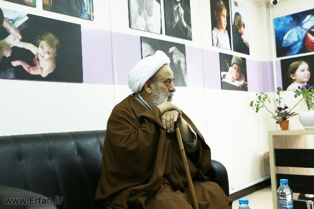 دیدار حضرت استاد انصاریان از بیماران پروانه ای در خانه "ای بی"+تصاویر