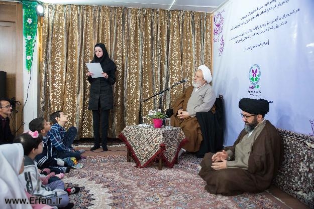 دیدار حضرت استاد انصاریان از بیماران پروانه ای در خانه "ای بی"+تصاویر