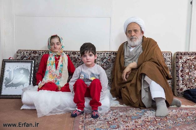 دیدار حضرت استاد انصاریان از بیماران پروانه ای در خانه "ای بی"+تصاویر