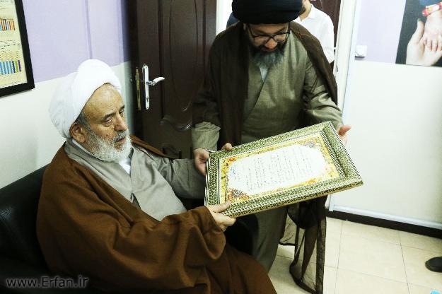 دیدار حضرت استاد انصاریان از بیماران پروانه ای در خانه "ای بی"+تصاویر