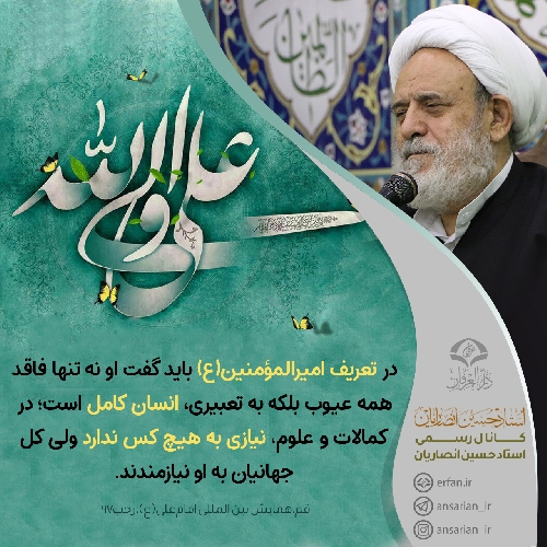 تعریف امیرالمؤمنین(ع)