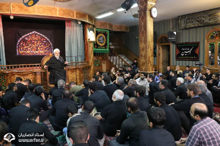گزارش تصویری/ سخنرانی استاد انصاریان در تهران حسینیه بیت الزهرا(س) دهه سوم محرم98