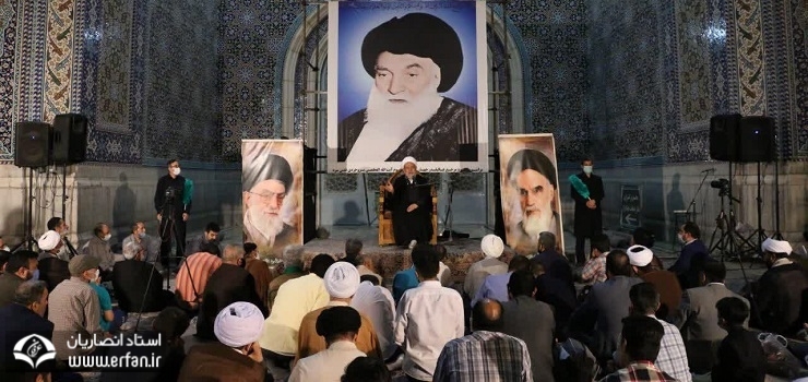 گزارش تصویری: سخنرانی استاد انصاریان در مراسم سالگرد آیت الله بروجردی